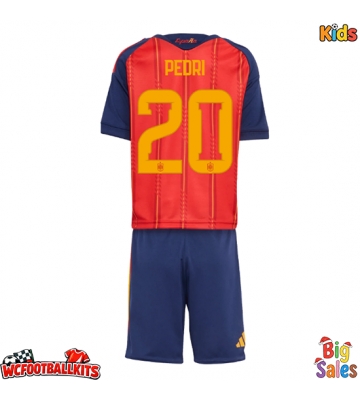 Spain Pedri Gonzalez #20 Replica Home Stadium Kit for Kids World Cup 2026 Short Sleeve (+ pants)